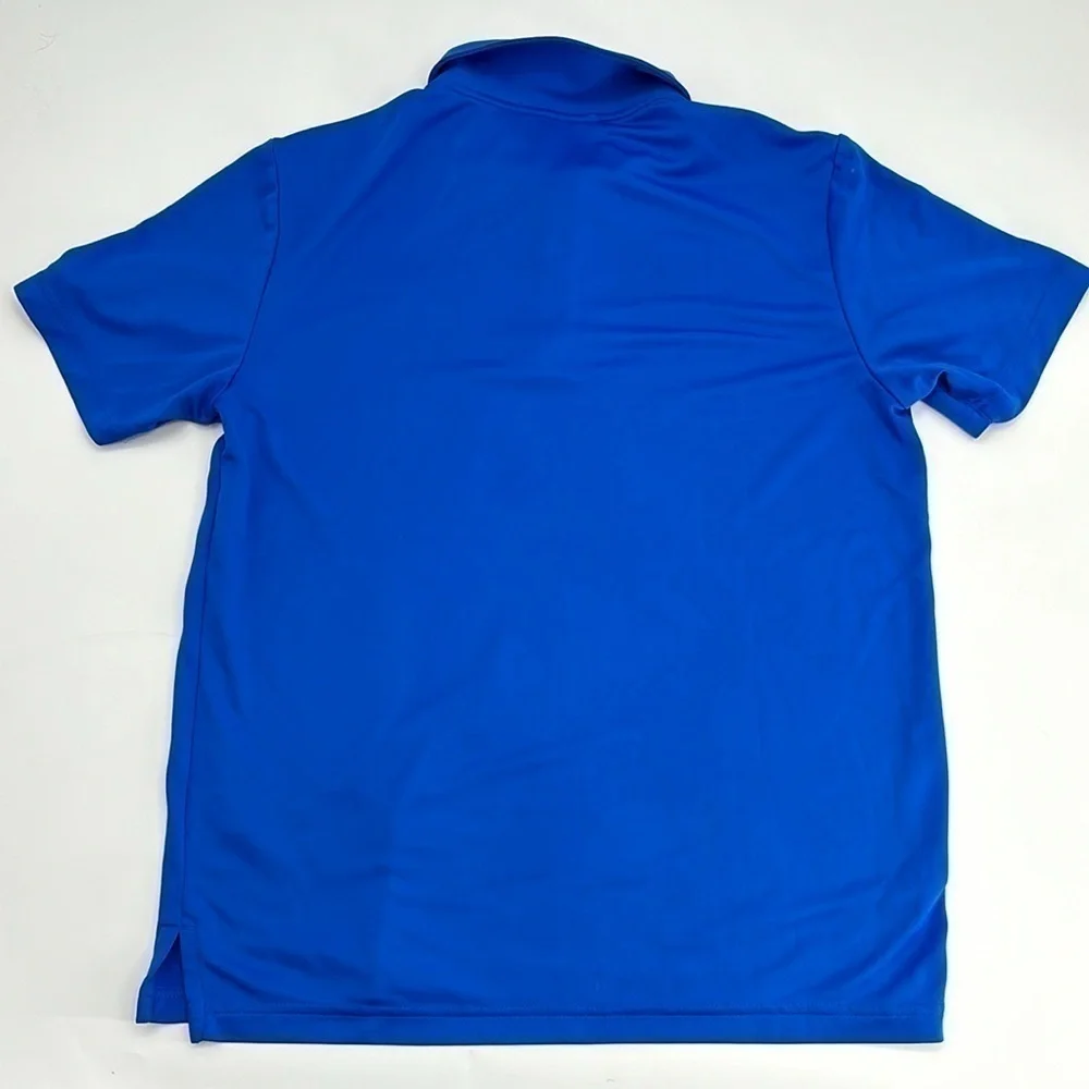 UEC Adidas blue polo golf shirt medium